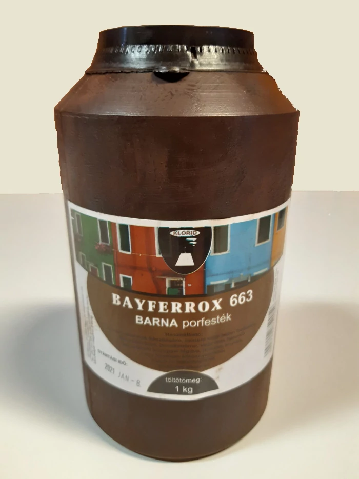 Oxid festék beton szinezéséhez (Bayferox barna) 1 kg